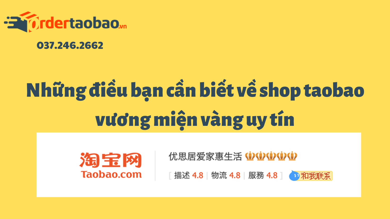 Những điều bạn cần biết về shop taobao vương miện vàng uy tín